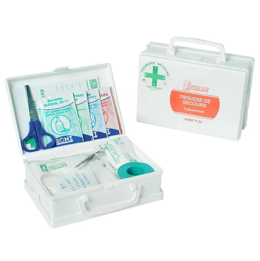 Trousse de Secours Esculape Premiers Secours 1 à 4 Personnes
