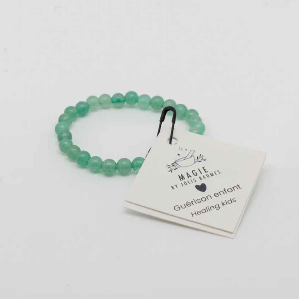 [BRACEJB-08] Bracelet de Lithothérapie Enfant Jolis Baumes (7 Chakras)