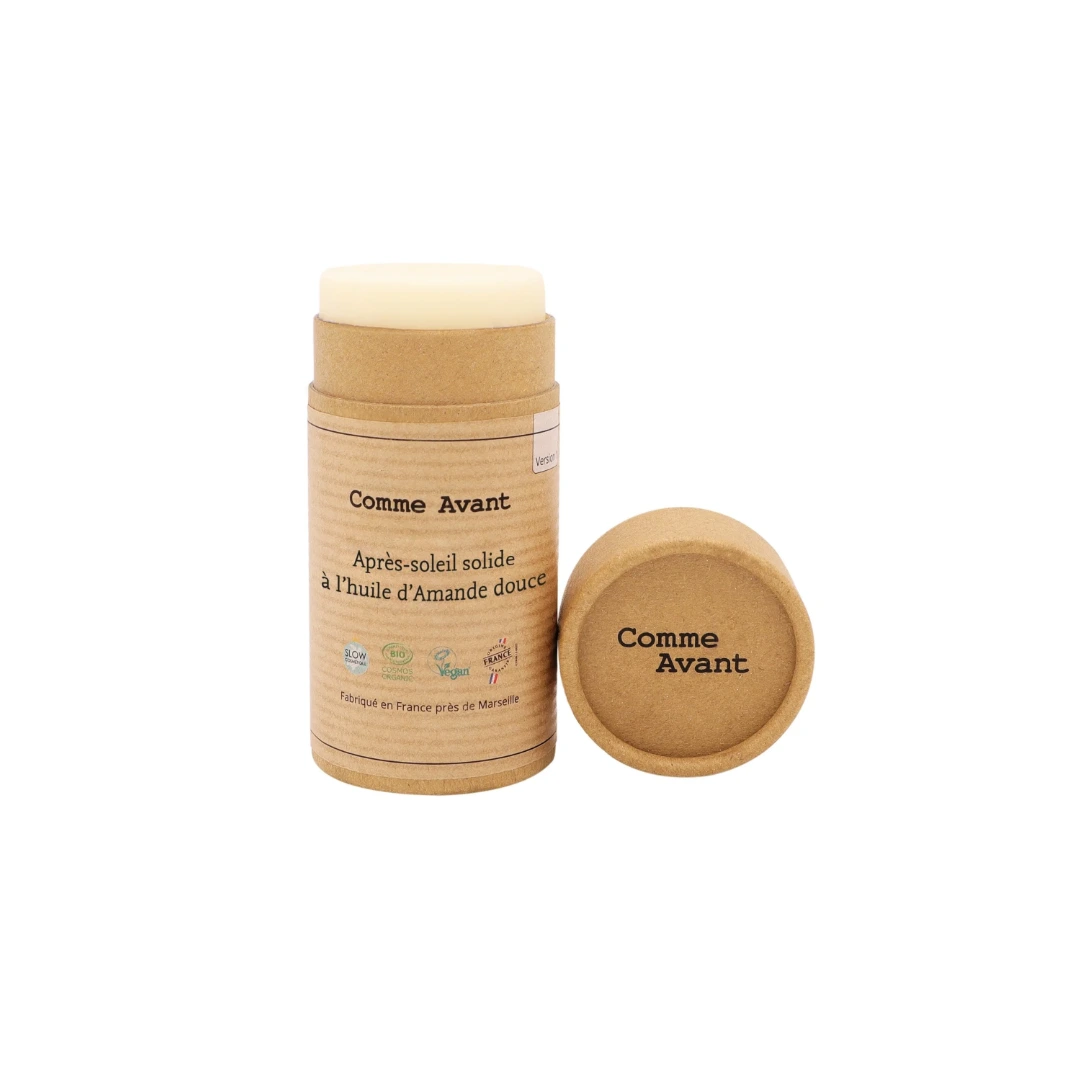 [CAPCA-2] Crème Après-Soleil Solide Bio Huile d'Amande Douce Comme Avant 80G (Abricot-Fruit Passion)