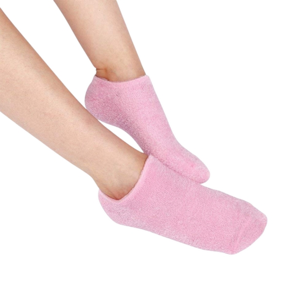[CHAUSSETESPA-02] Chaussette Hydratante Spa Sun&Sia La Paire (Rose)