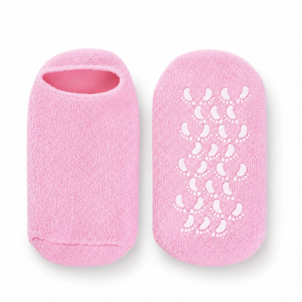 [CHAUSSETESPA-02] Chaussettes Hydratantes Spa Sun&Sia La Paire (Rose)