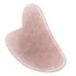 [GUASHA-03] Masseur Gua Sha En Pierre Naturelle Avec Housse En Lin Sun&Sia (Cristal de Roche)