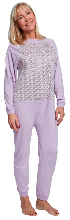 Pyjama/Combinaison Adulte Jersey Liberty Parme à Motif (Taille 1)