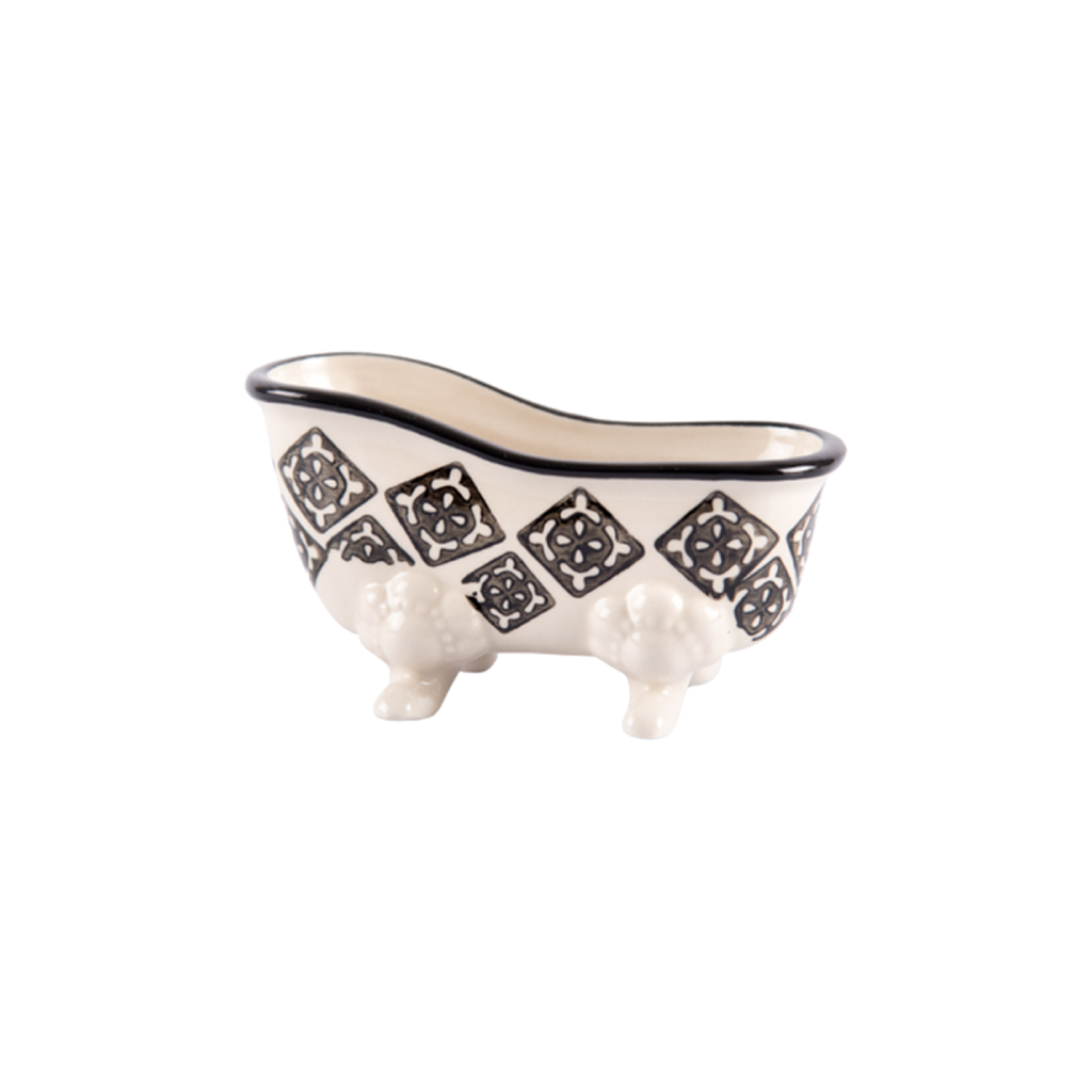 Porte Savon Baignoire En Céramique Savonnerie de Nyons (Bleu)