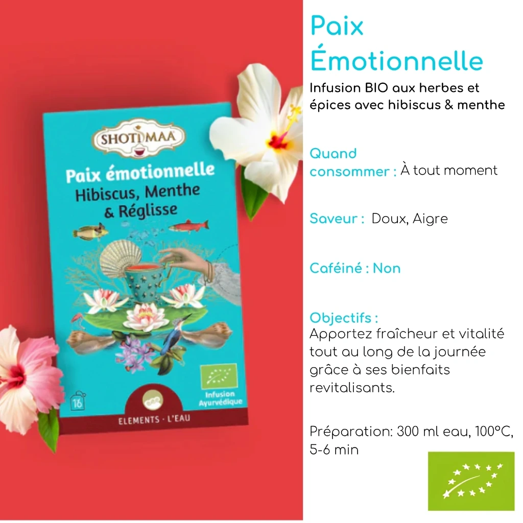 Tisane Bio Gamme "Eléments" SHOTI MAA Boite de 16 Sachets