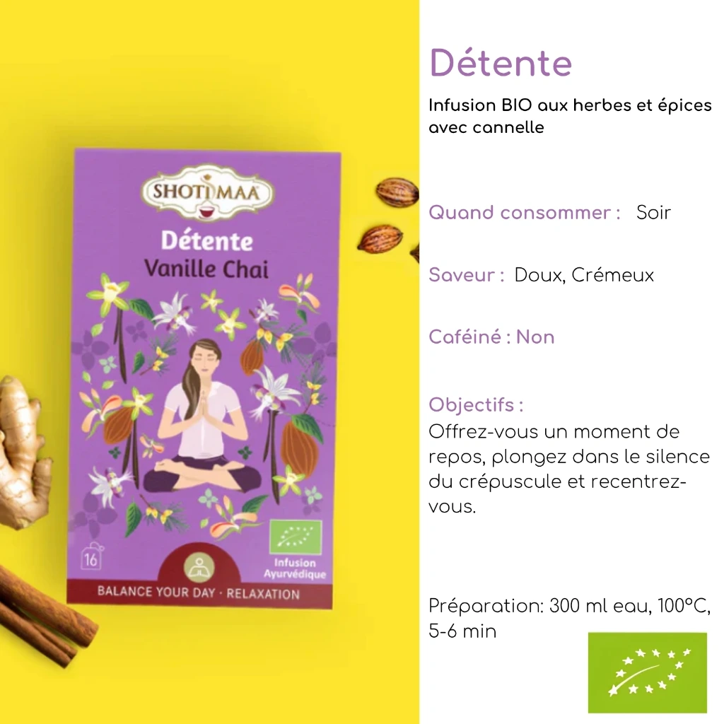 Tisane Bio Gamme "Harmonie" SHOTI MAA Boite de 16 Sachets