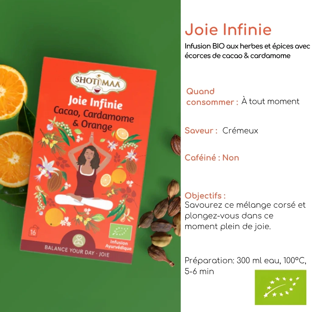 Tisane Bio Gamme "Harmonie" SHOTI MAA Boite de 16 Sachets