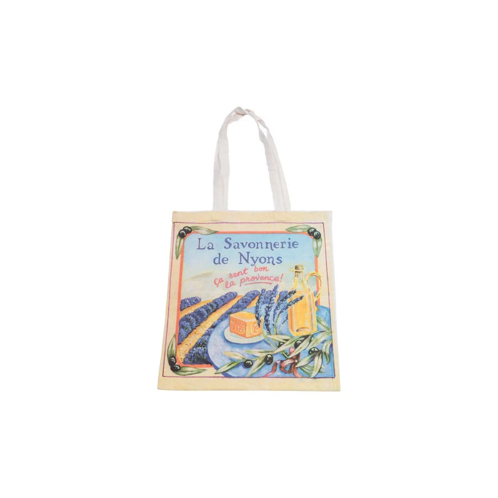 Tote Bag 100% Coton Savonnerie de Nyons (Champs de Lavande)