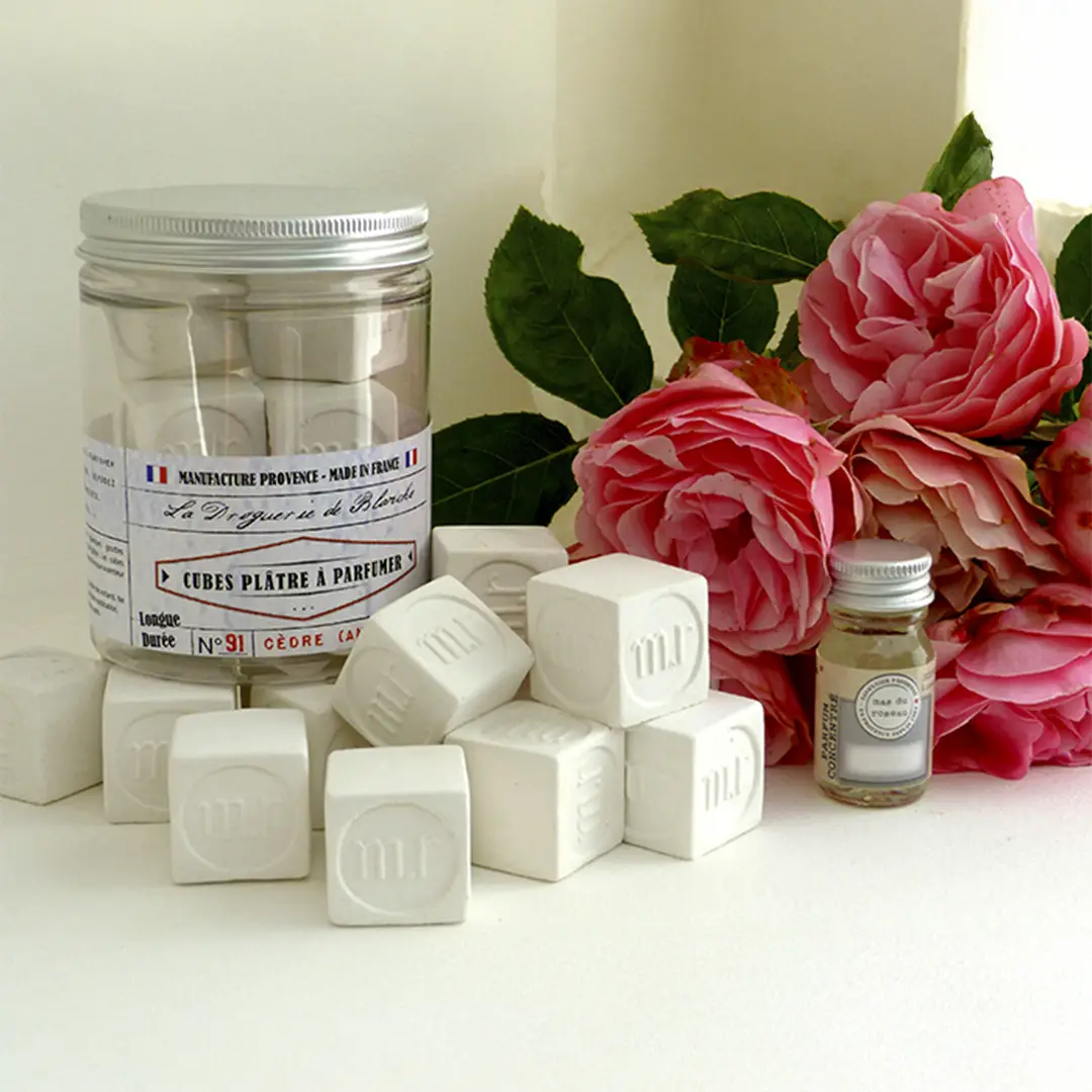 Cubes de Platre à Parfumer Mas Du Roseau 10ml + 9 Cubes