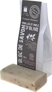 [SFHO130] Bloc de Savon Feuilles Et Huile D'Olive Mas Du Roseau 130G