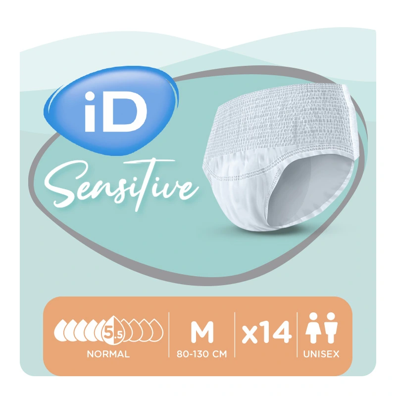 Pants Adulte ID SENSITIVE T2 Médium NORMAL Sachet De 14