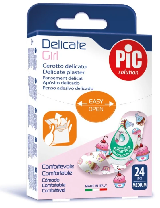 [PPSDELICATE-BOY] Pansement pour enfants PIC DELICATE 19x72mm boite de 24 (Boy Pirates)