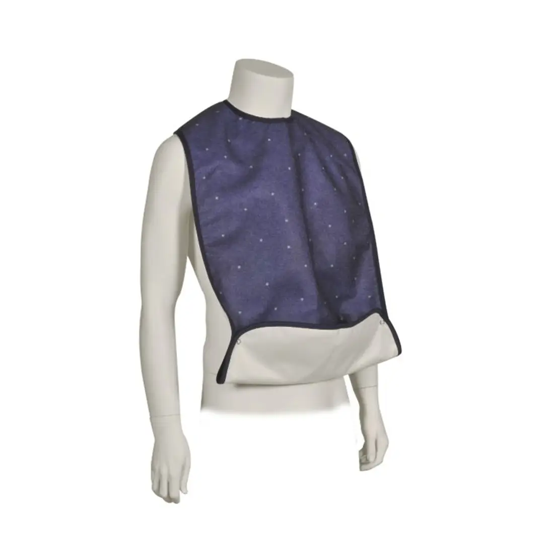 Bavoir Enfant Lavable 100 fois 58.5x25cm à pression ABENA