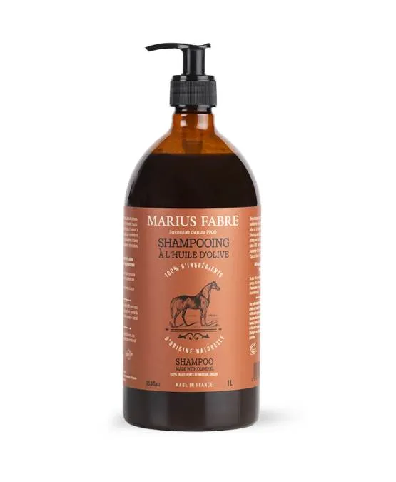 Shampoing à l'huile d'olive pour CHEVAUX Marius Fabre flacon de 1L