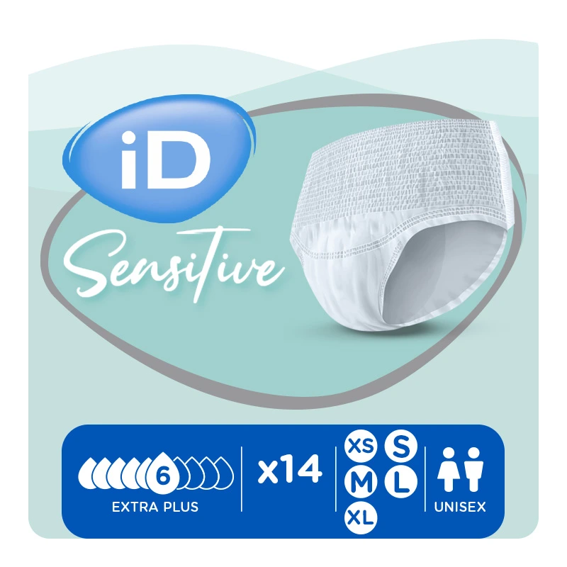 Pants Adulte ID SENSITIVE T2 Médium EXTRA PLUS Sachet de 14