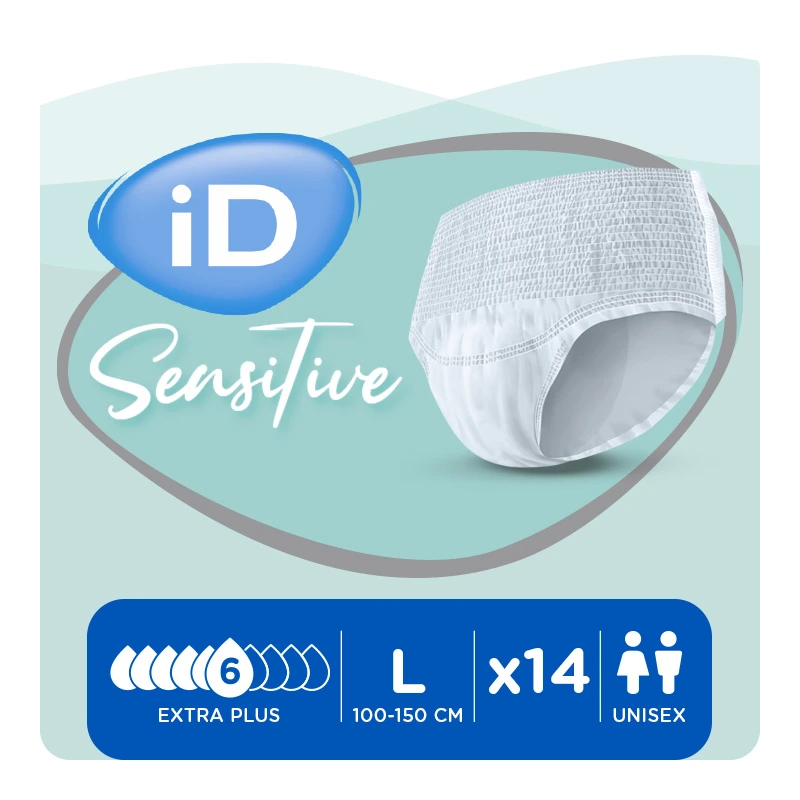 Pants Adulte ID SENSITIVE T3 Large EXTRA PLUS Sachet de 14