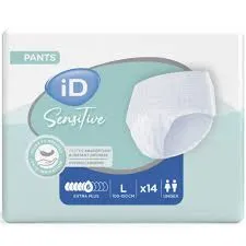 Pants Adulte ID SENSITIVE T3 Large Extra Plus Sachet de 14