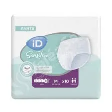 Pants Adulte ID SENSITIVE T2 Médium Maxi Sachet de 10