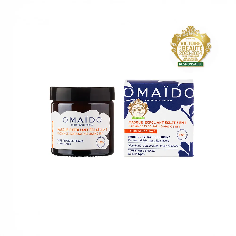 Masque Exfoliant Eclat 2 en 1 Omaïdo pot 60grs