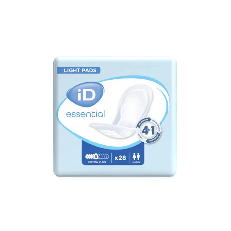 Protection pour fuites urinaires ID ESSENTIAL LIGHT Extra Plus  sachet de 28