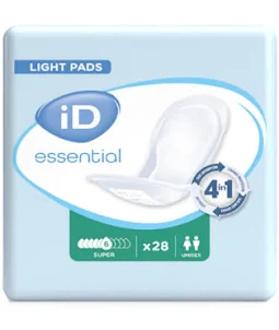 Protection ID ESSENTIAL LIGHT Super pour fuites urinaires sachet de 28