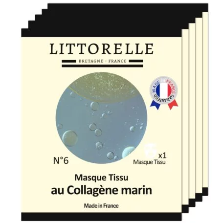 Masque Visage en tissu Anti-Age au Collagène Marin Littorelle l'unité