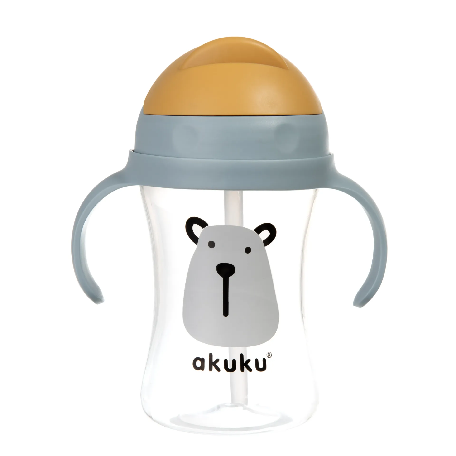 Gobelet Pour Bébé Avec Paille Rétractable AKUKU 300ml (Beige)