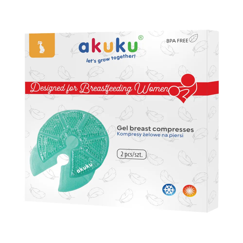 Compresse de Gel Spécial Allaitement AKUKU Boite de 2
