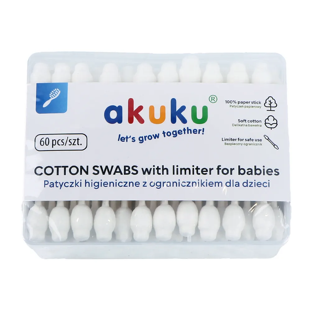 Coton Tige Spécial Bébé AKUKU Boite de 60