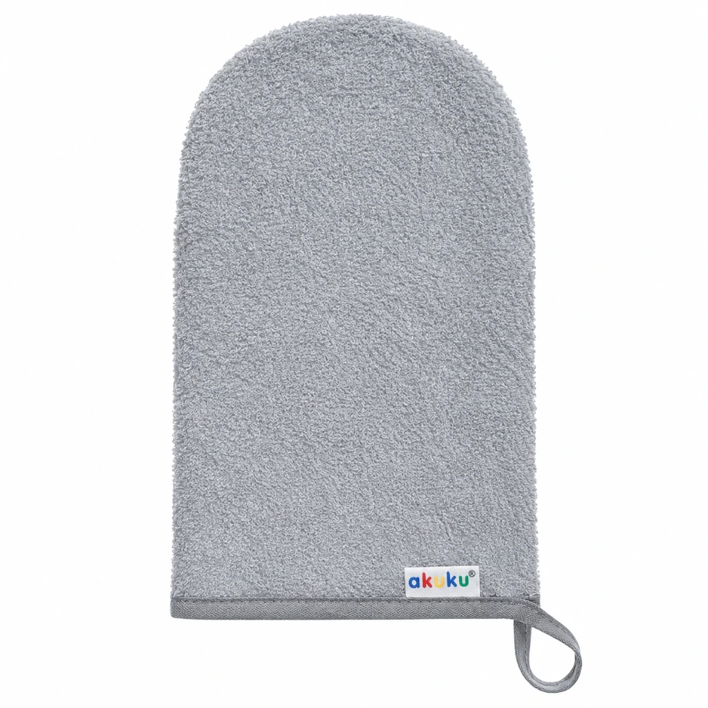 Gants de Toilette Lavables 100% Coton AKUKU Lot de 6