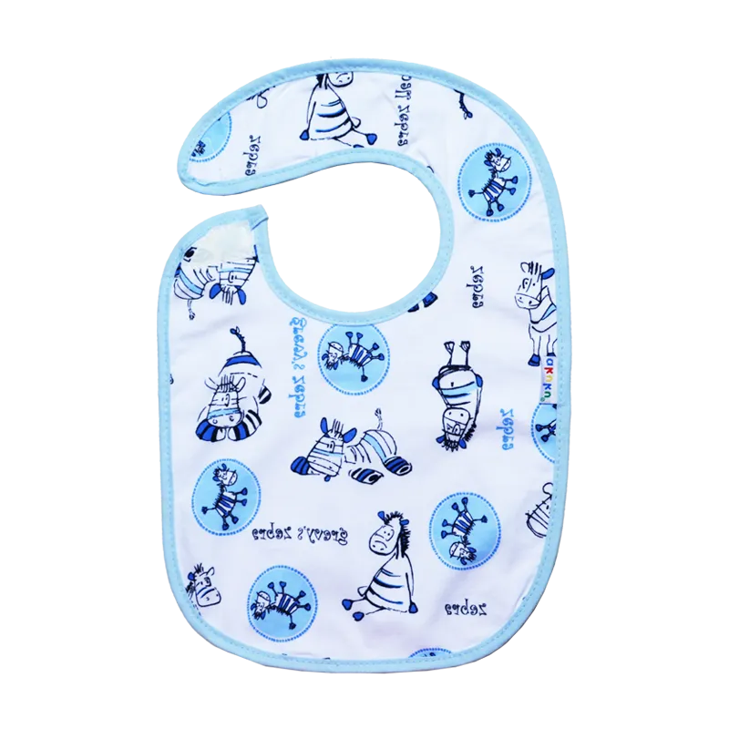 Bavoir Lavable pour Bébé 23x20cm avec Velcro AKUKU Lot de 10