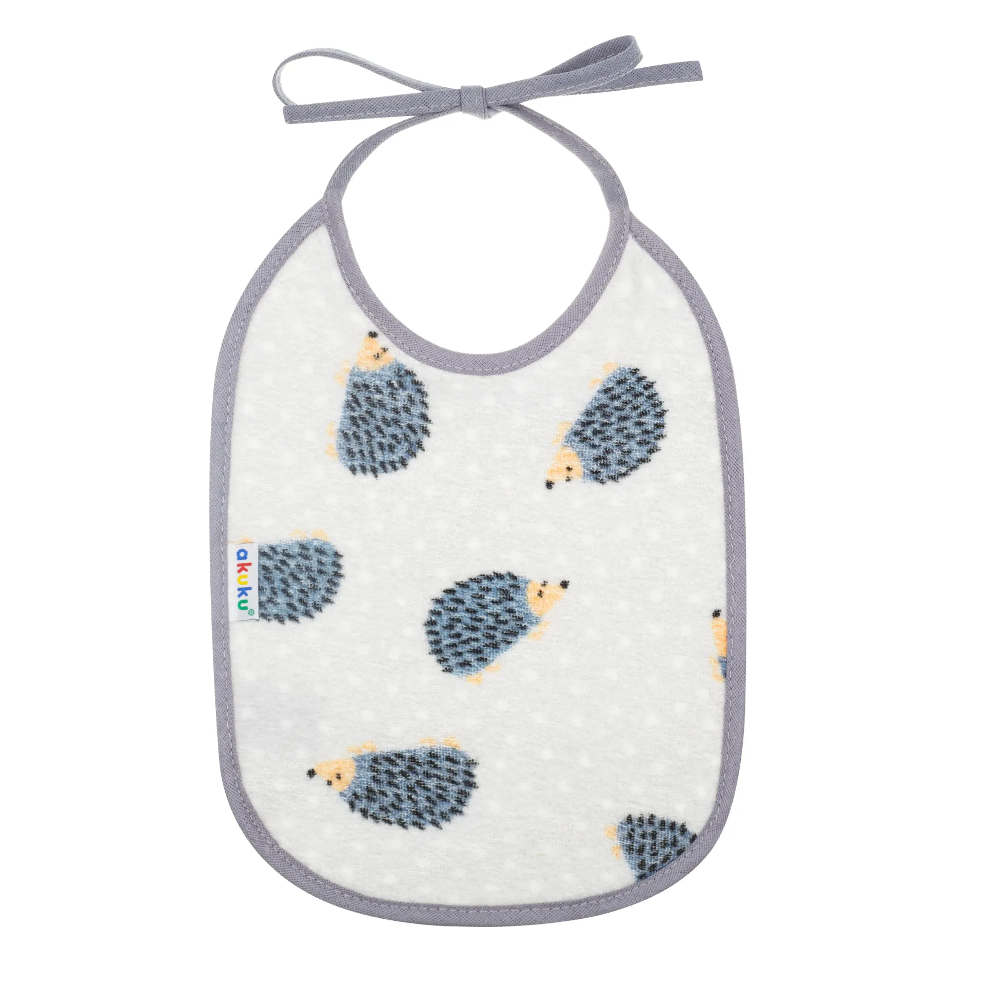 Bavoir Lavable pour Bébé 18x19cm avec Lien à Nouer AKUKU L'unité (Chat)