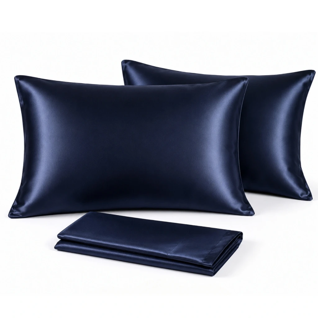 Taies d'Oreiller Premium en Satin 50x70cm Sun&Sia la Paire